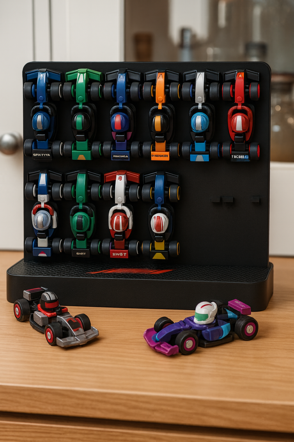 🏎️ Podstawka na 12 modeli LEGO® – Formula Display Stand F1